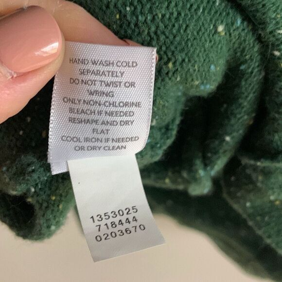 J. JILL Green Speckled Angora Blend‎ Button Cardigan Sweater Size Medium - Picture 11 of 11